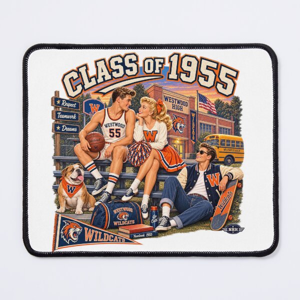 Item preview, Class of 1955 Westwood Wildcats Design designed and sold by Normandy Road Heritage™ - Vintage Garage Art.
