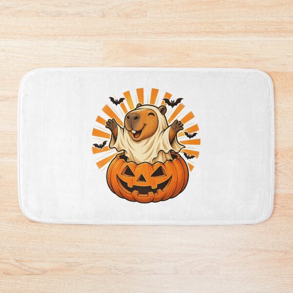 Item preview, Cute Ghost Capybara Halloween – Retro Trick or Treat Art designed and sold by AMICO77.