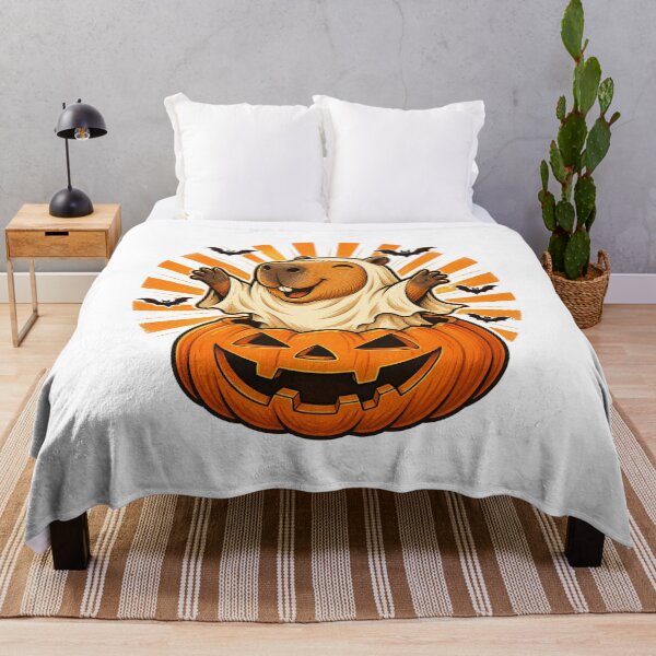 Item preview, Cute Ghost Capybara Halloween – Retro Trick or Treat Art designed and sold by AMICO77.