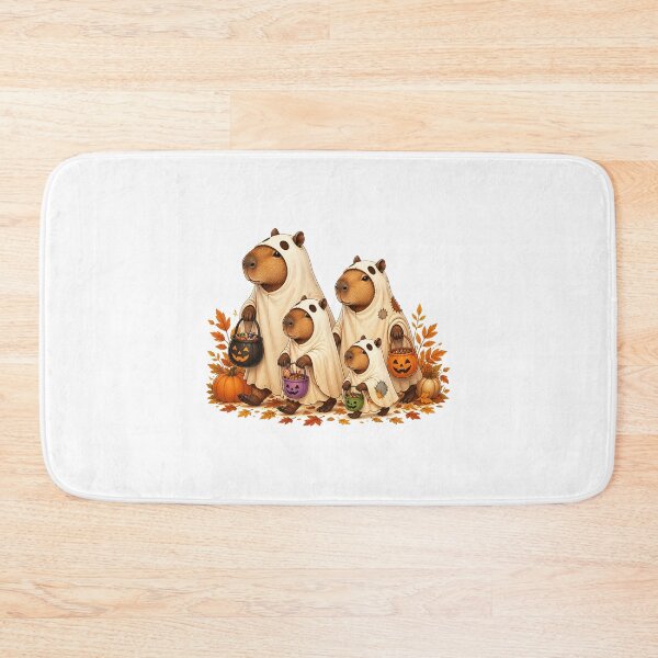 Item preview, Cute Ghost Capybara Halloween – Retro Trick or Treat Art designed and sold by AMICO77.