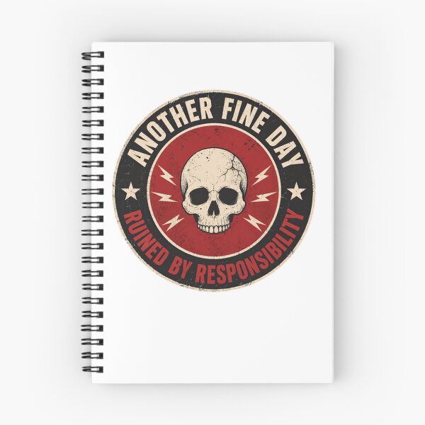 Item preview, Another Fine Day Ruined By Responsibility Sarcastic Anti-Adulting Humor Rebel designed and sold by HumansStuck12.