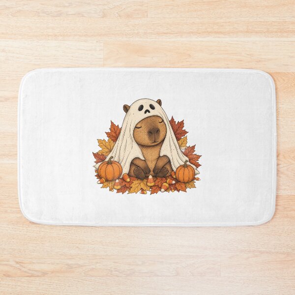 Item preview, Cute Ghost Capybara Halloween – Retro Trick or Treat Art designed and sold by AMICO77.