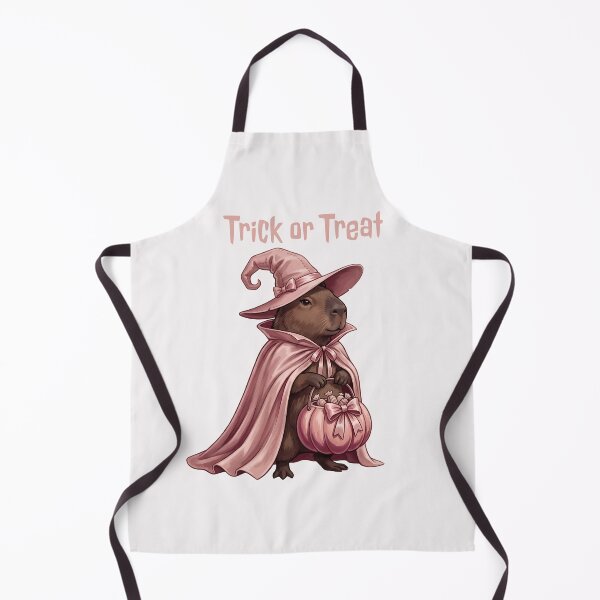 Item preview, Pinkoween Trick or Treat Capybara Witch Pink Pumpkin designed and sold by MythicCotton.