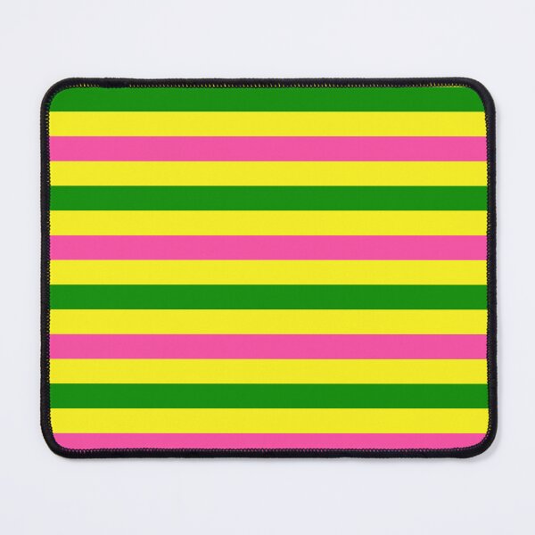 Item preview, Pink and Green Stripes Design Yellow  designed and sold by PatternTitan.