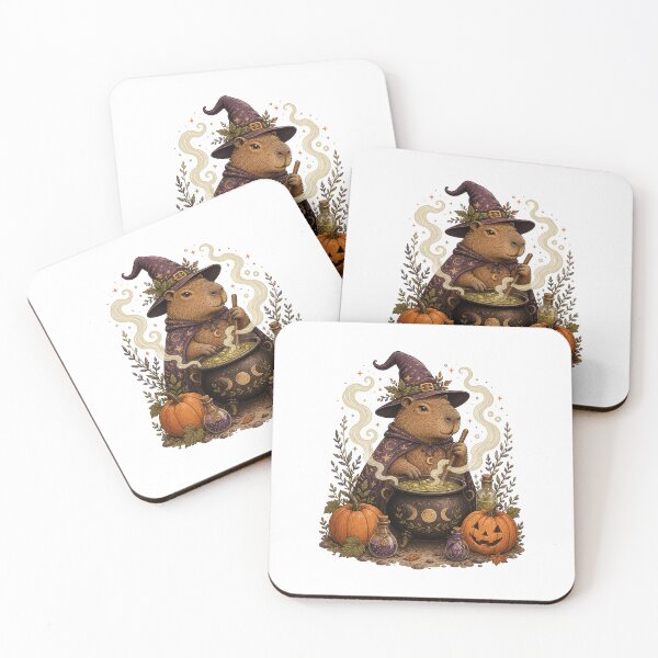 Item preview, Witch Capybara Halloween – Cottage Gothic Magic Animal Art designed and sold by AMICO77.