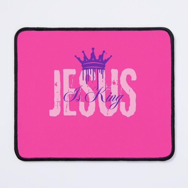 Item preview, Jesus Is King -Messiah Inspiring Community Word  - Gifts For Husband - Pink designed and sold by Doiemacreations.