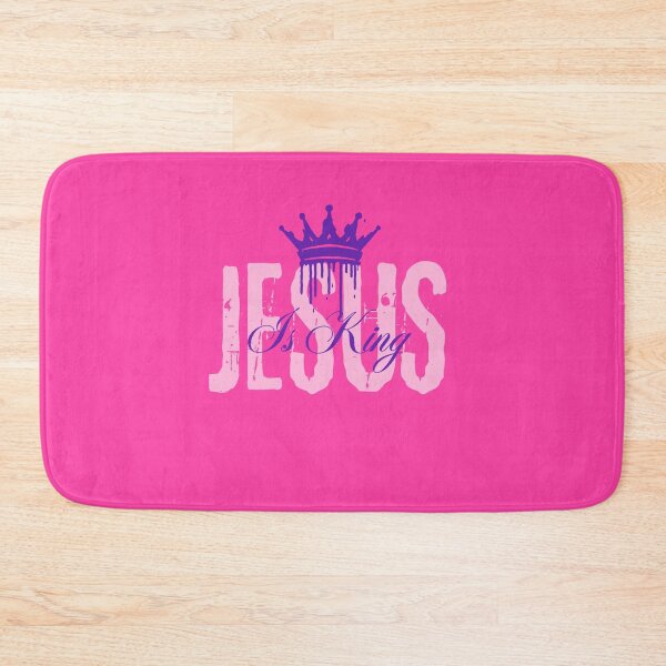 Item preview, Jesus Is King -Messiah Inspiring Community Word  - Gifts For Husband - Pink designed and sold by Doiemacreations.