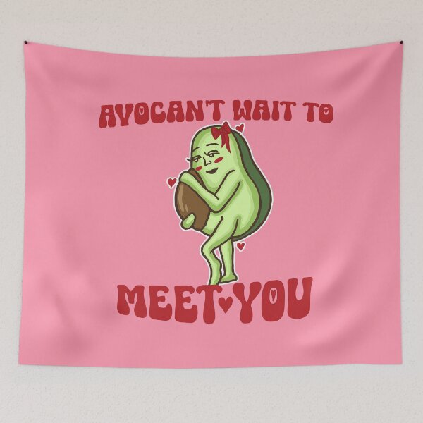 Item preview, AvoCan't Wait To Meet You Pun Pregnancy Announcement designed and sold by CamilasPrints.