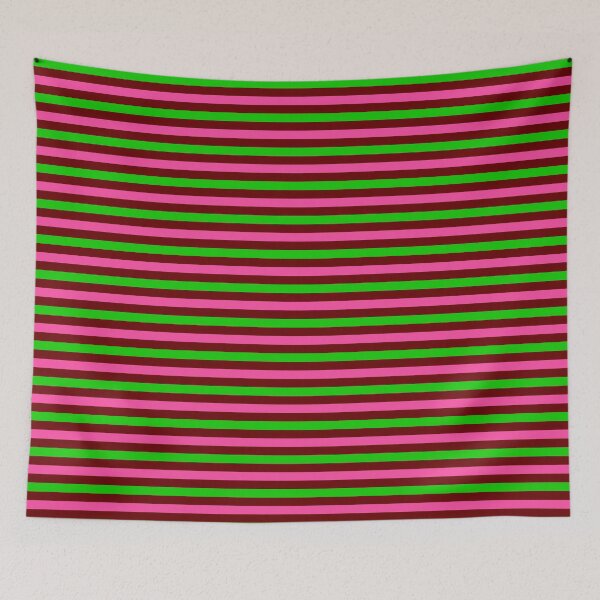 Item preview, Pink and Green Stripes Design Red  designed and sold by PatternTitan.
