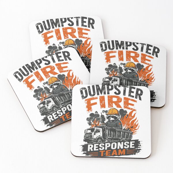 Item preview, Dumpster Fire Response Team Workplace Humor Sarcasm Raccoon Meme designed and sold by RetroMini2026.