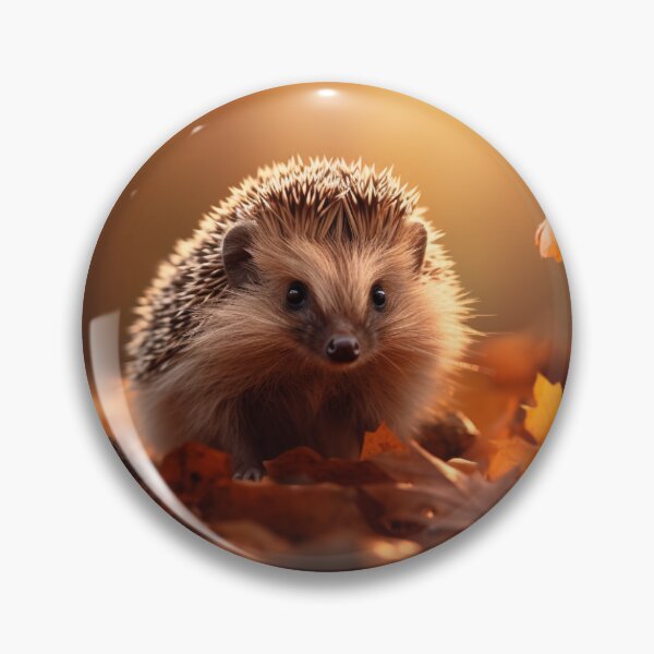 Item preview, Cute Hedgehog in Autumn Leaves - Cozy Fall Vibe designed and sold by cutepid.