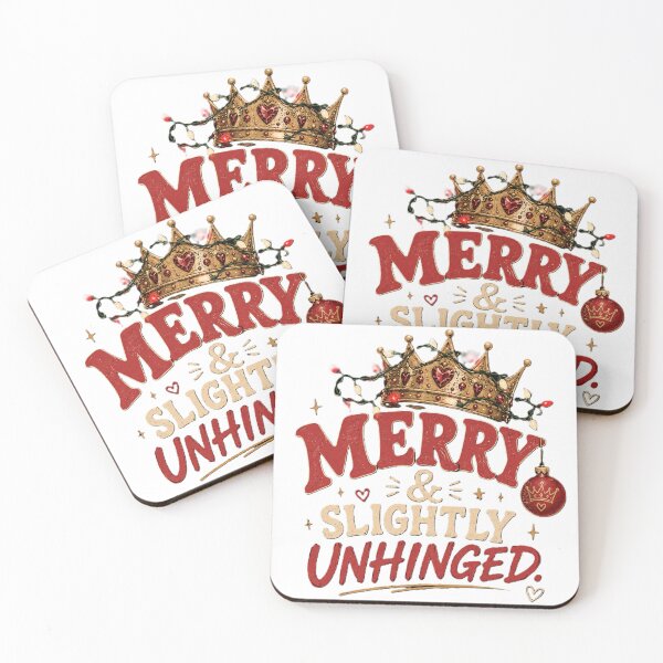 Aperçu de l'œuvre Merry and Slightly Unhinged Christmas créée et vendue par The Positivity Princess.