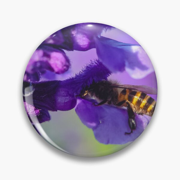 Item preview, Bee on purple lavender  designed and sold by Jomsunshine.