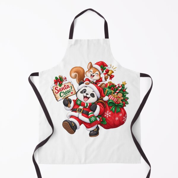 Item preview, Funny Panda & Squirrel Santa Christmas – Cute Animal Santa Crew Holiday Design designed and sold by Sitred123.