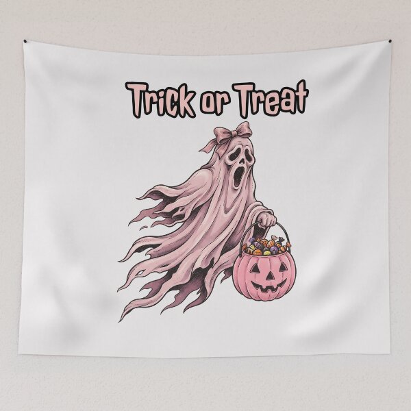 Item preview, Pinkoween Trick or Treat Ghost Candy Bucket designed and sold by MythicCotton.