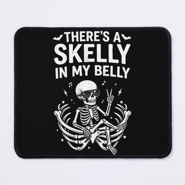 Item preview, There's A Skelly In My Belly Funny Halloween Pregnancy Announcement Expecting Mom Shirt designed and sold by kndcreative.
