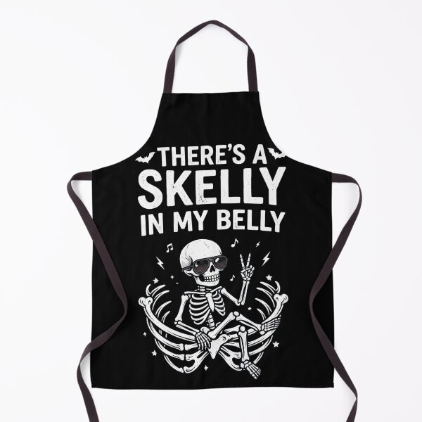 Item preview, There's A Skelly In My Belly Funny Halloween Pregnancy Announcement Expecting Mom Shirt designed and sold by kndcreative.