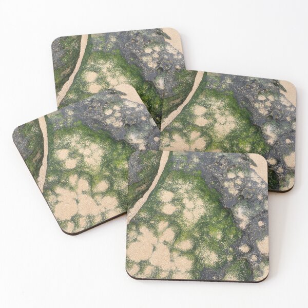 Item preview, Textured Mottled Moss Rocks Toowoon Bay designed and sold by lyndseyart.