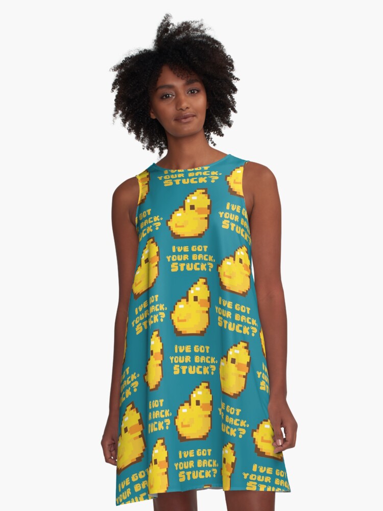 "Rubber Ducky Programming" ALine Dress by RosesAndTea66 Redbubble