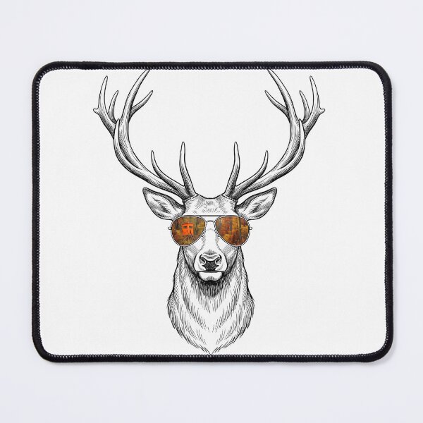 Item preview, Deer Winter Forest Shades Reflection designed and sold by Bad-Decisions-Designs.