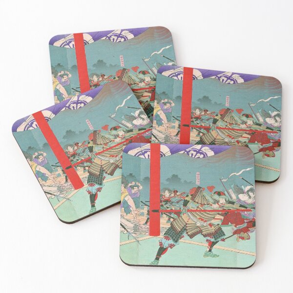 Item preview, Honnoji Incident Samurai Battle Ukiyo-e Oda Nobunaga Mori Ranmaru designed and sold by vekotpu.