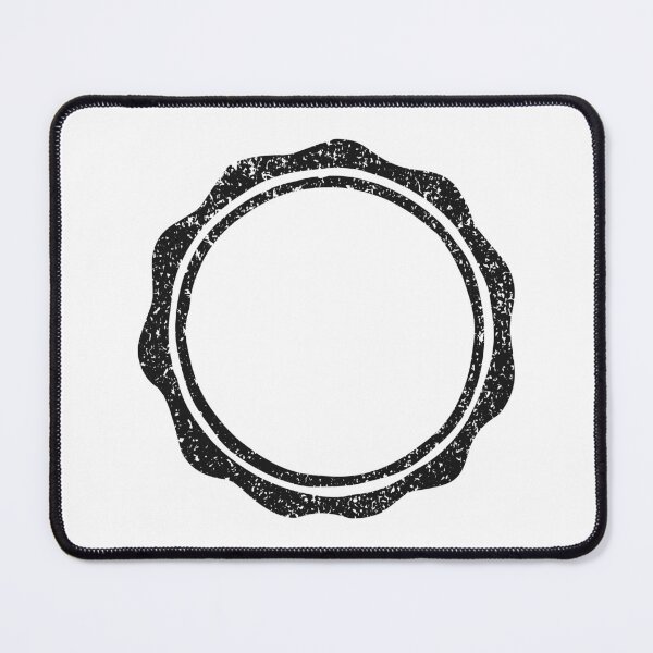Item preview, Vintage Circular Rubber Stamp Frame designed and sold by VectorForge Studio.