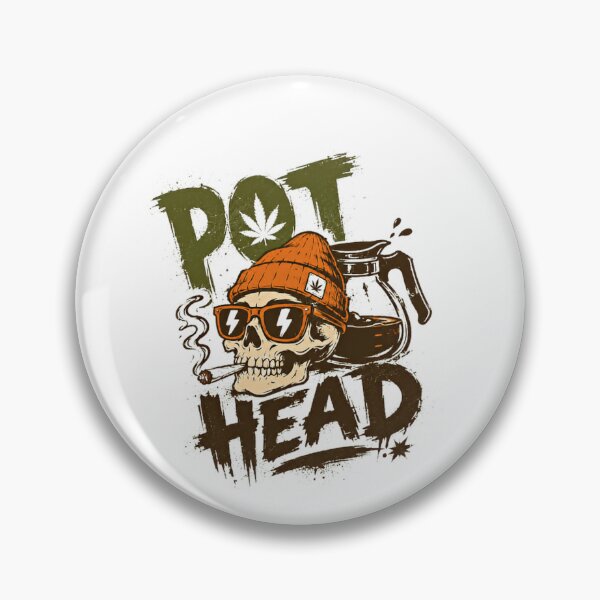 Item preview, Pot Head Cannabis Stoner Marijuana Enthusiast designed and sold by SkeletonsDanger.