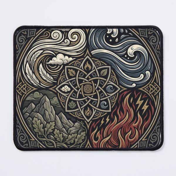Item preview, Avatar The Last Airbender Inspired 4 Nations Elemental Art T-Shirt | Air Water Earth Fire Fantasy designed and sold by ZenKings.