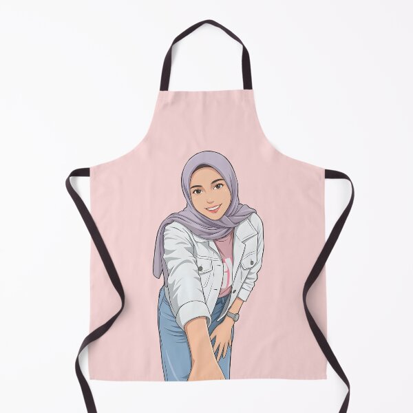 Aperçu de l'œuvre Portrait de hijab, tenue du jour élégante et mignonne, illustration vectorielle créée et vendue par sabartgunpla.