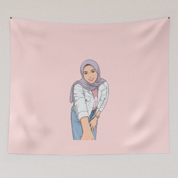 Item preview, Hijab Portrait ootd elegance cute illustration vector art  designed and sold by sabartgunpla.