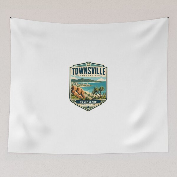 Item preview, Townsville Australia Queensland Coral Coast City Travel Souvenir designed and sold by Star3NowForMe.