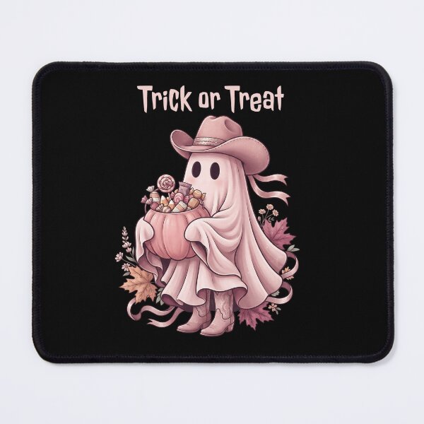 Item preview, Western Pinkoween Trick or Treat Cowboy Ghost designed and sold by MythicCotton.