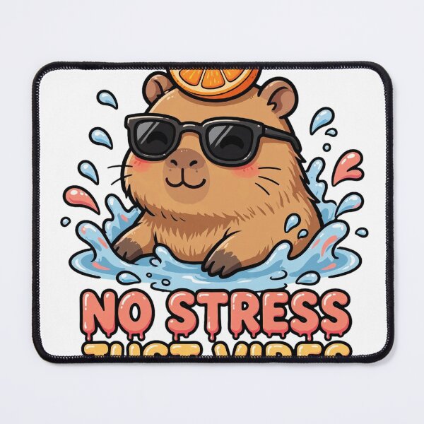 Item preview, No Stress Just Vibes Capybara designed and sold by MADE BY MAHMOUD.
