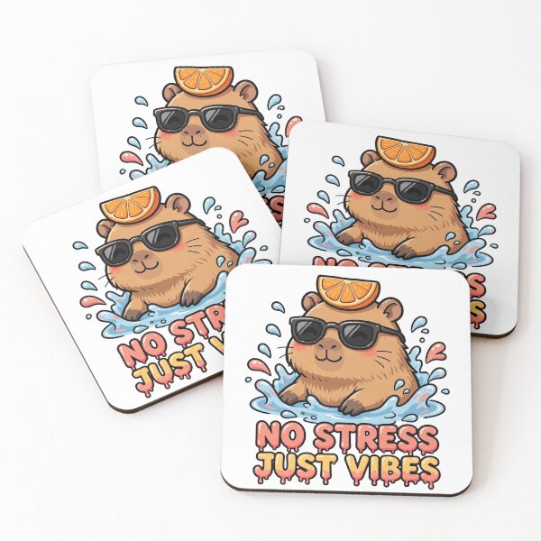 Item preview, No Stress Just Vibes Capybara designed and sold by MADE BY MAHMOUD.