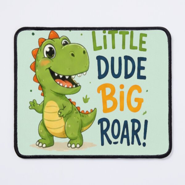 Item preview, Little Dude Big Roar Dinosaur Artwork Tags designed and sold by FABIOLA1970.