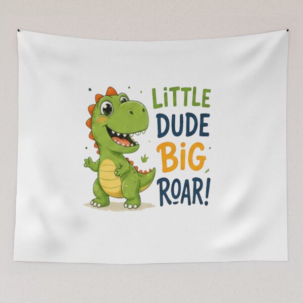 Item preview, Little Dude Big Roar Dinosaur Artwork  Tags designed and sold by FABIOLA1970.