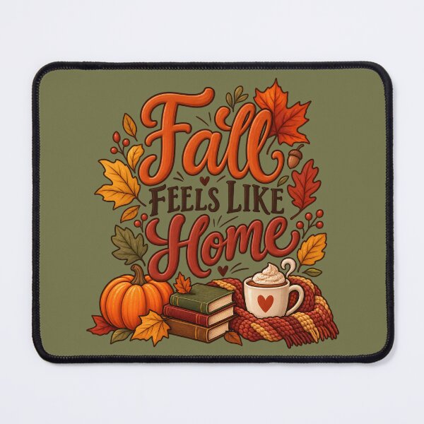 Item preview, Fall Feels Like Home – Cozy Autumn Pumpkin & Coffee designed and sold by blankTeeShirt.