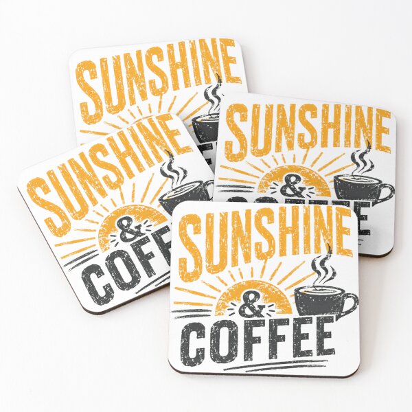 Item preview, Sunshine & Coffee Morning Lover Caffeine Drinker Enthusiast designed and sold by SkeletonsDanger.