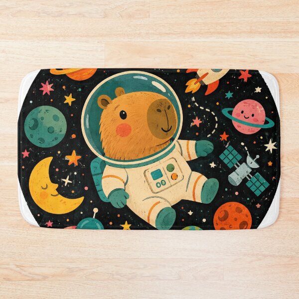 Item preview, Wall Art - Postcard - #6 - Cosmic Capybara Explorer designed and sold by ForeverPrintsOK.