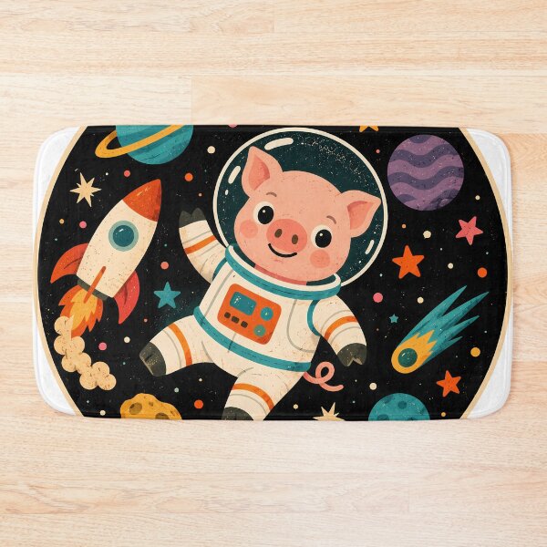 Item preview, Wall Art - Postcard - #5 - Cosmic Pig Explorer designed and sold by ForeverPrintsOK.
