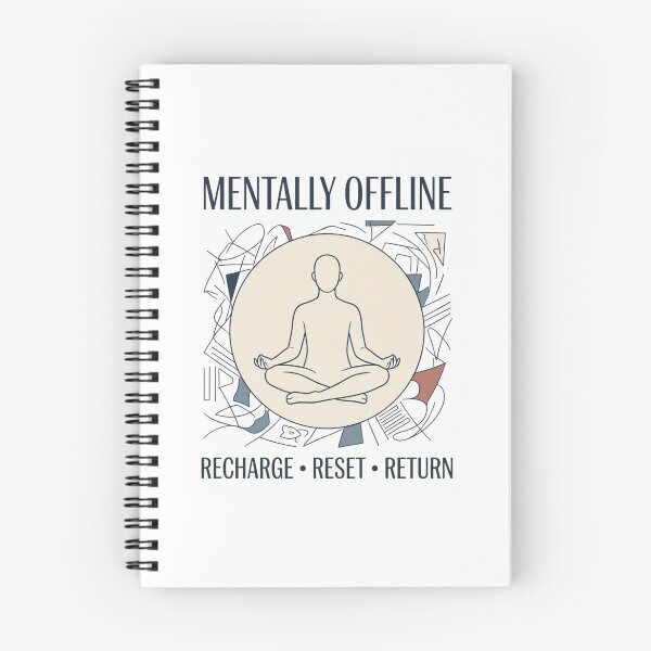 Item preview, Mentally Offline Mental Recharge Design designed and sold by Amr Darwish Graphic designer.