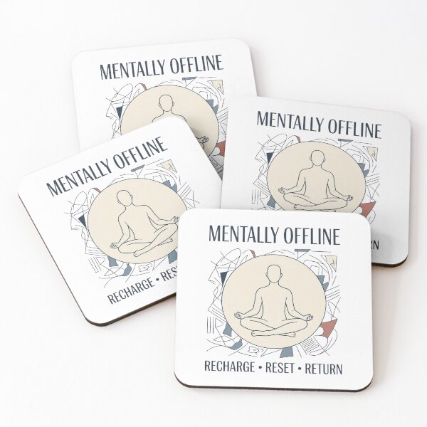 Item preview, Mentally Offline Mental Recharge Design designed and sold by Amr Darwish Graphic designer.
