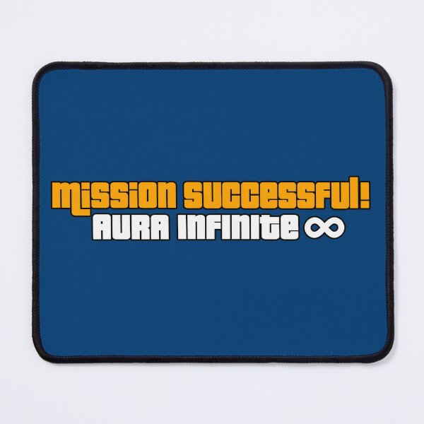 Item preview, Mission Successful Aura Infinite – Motivational Gen Z Meme Typography Design designed and sold by lexxclothing.
