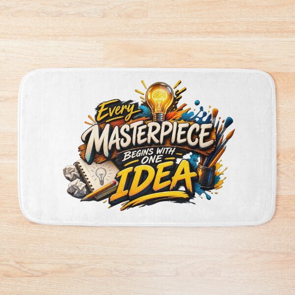 Item preview, Every Masterpiece Begins With One Idea designed and sold by bolaAura.