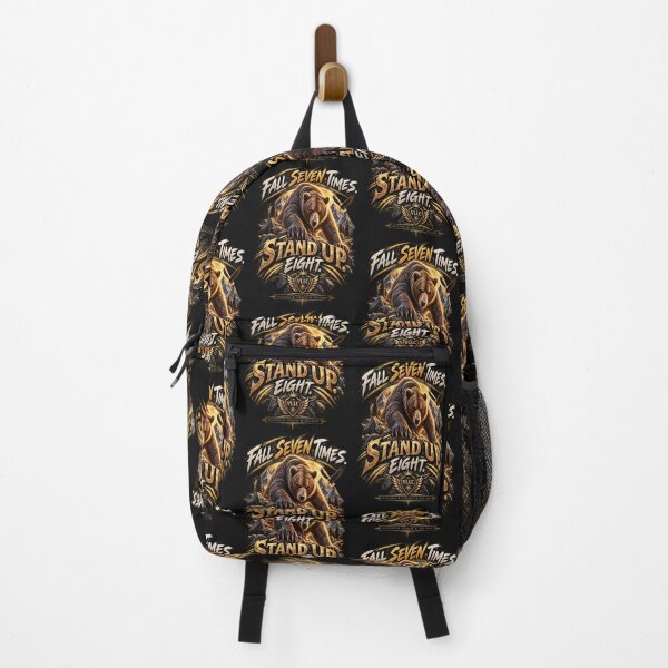 Item preview, VLLC Fall Seven Times Stand Up Eight Bear Stoic Art designed and sold by VICTORY LIBERTY .