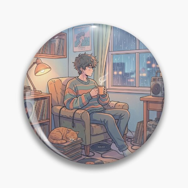 Item preview, Lo-Fi Anime Study and Chill 90s Aesthetic Vibe designed and sold by KreatoLab.