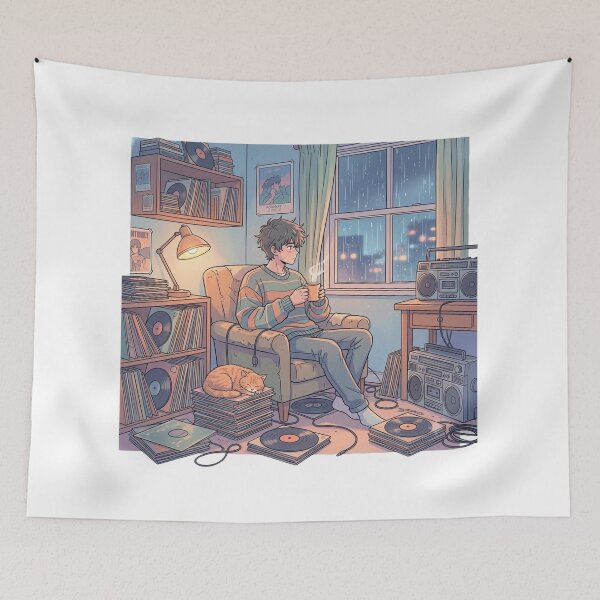 Item preview, Lo-Fi Anime Study and Chill 90s Aesthetic Vibe designed and sold by KreatoLab.