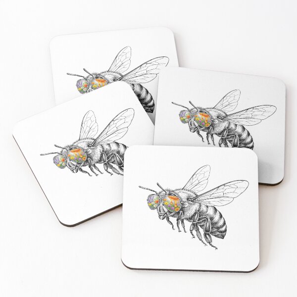 Item preview, Bee Wildflower Honey Shades Reflection designed and sold by Bad-Decisions-Designs.