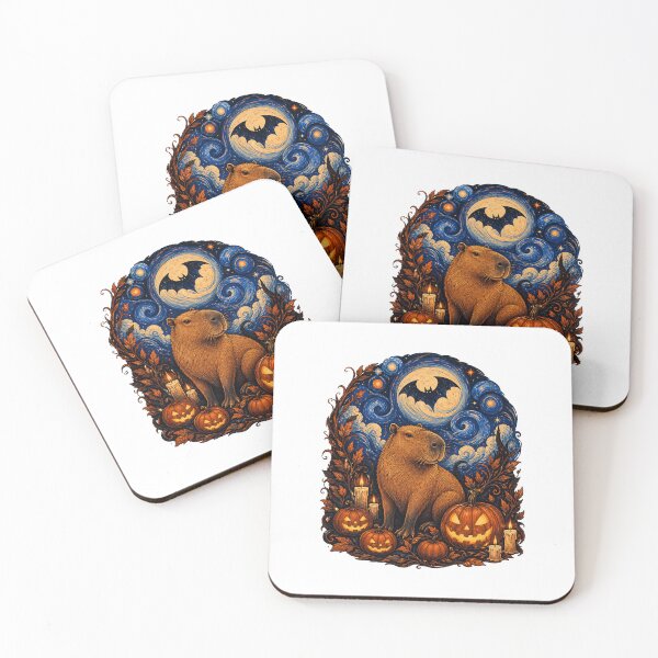 Item preview,  Gothic Celestial Capybara – Moonlit Halloween Animal Art designed and sold by AMICO77.