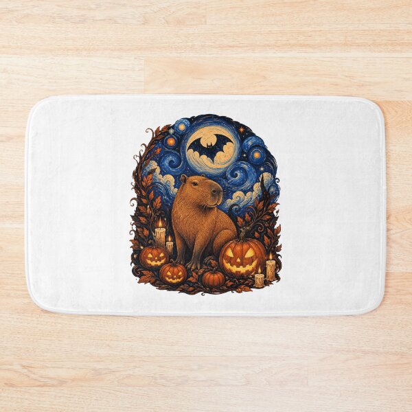 Item preview,  Gothic Celestial Capybara – Moonlit Halloween Animal Art designed and sold by AMICO77.